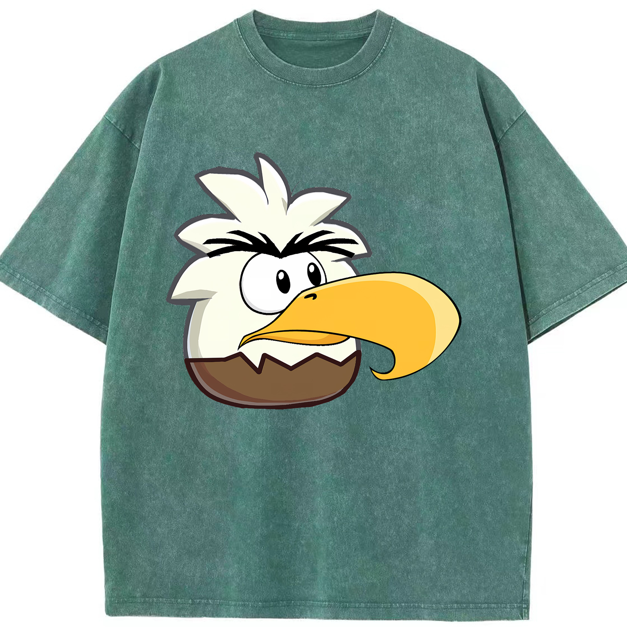 （画像用） Angry Birds アングリーバード 綿100% ヴィンテージ風 半袖Tシャツ（フロントプリント）